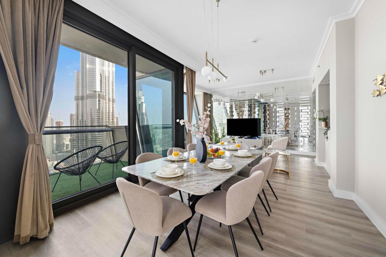 First Class 3Br With Full Burj Khalifa And Fountain View Dubai Buitenkant foto
